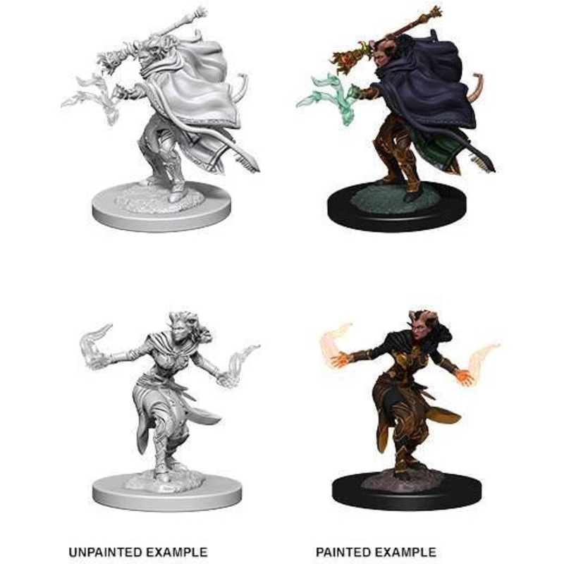 D&D Unpainted Mini – Female Tiefling Warlock 73389