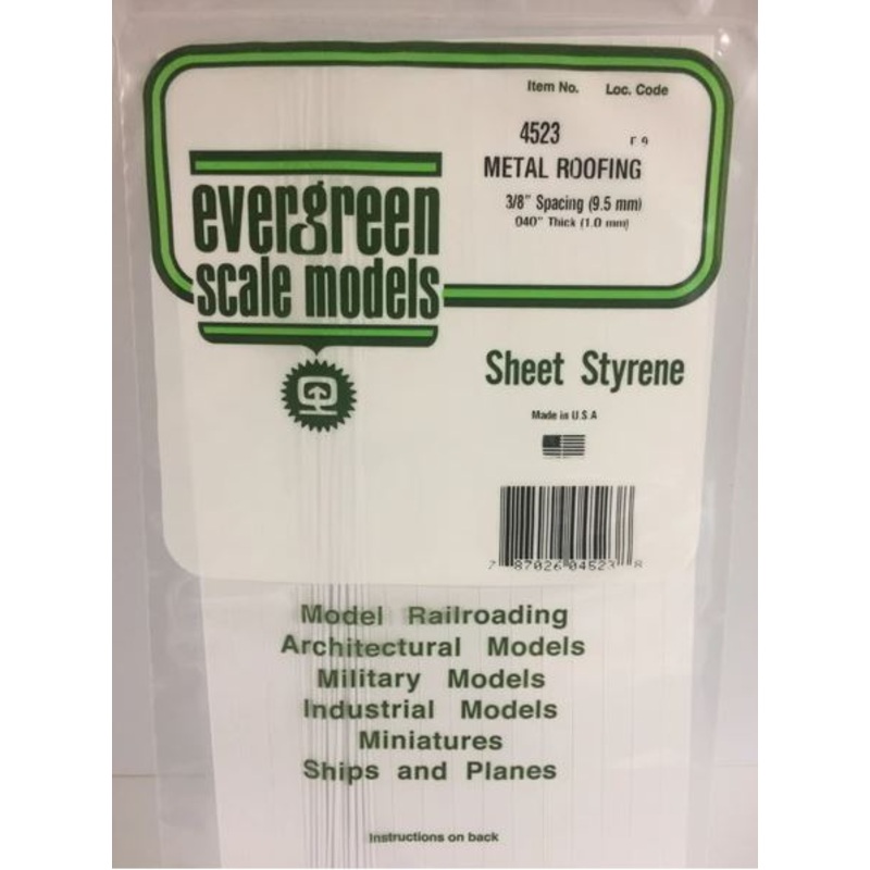Evergreen 4523 .40 x .375 Standing Seam Roofing