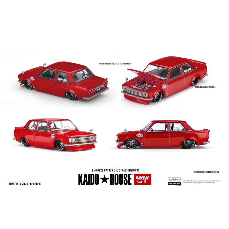 (PRE-ORDER) Mini GT x Kaido house 1:64 Datsun 510 Street Nismo V3 KHMG229