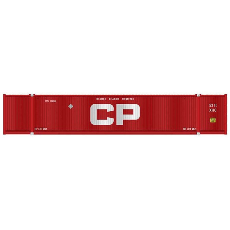 53′ Intermodal Container 2-Pack – Assembled – Canadian Pacific (2020s Scheme, red, white, Large CP)