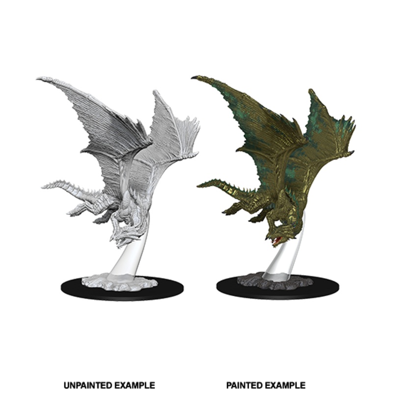 D&D Unpainted Mini – Young Bronze Dragon 73710