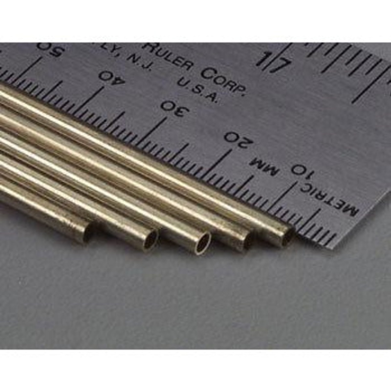K&S Round Brass Tube 3 Ft – 1/8 (3.18mm) OD (1pc) KSE1145
