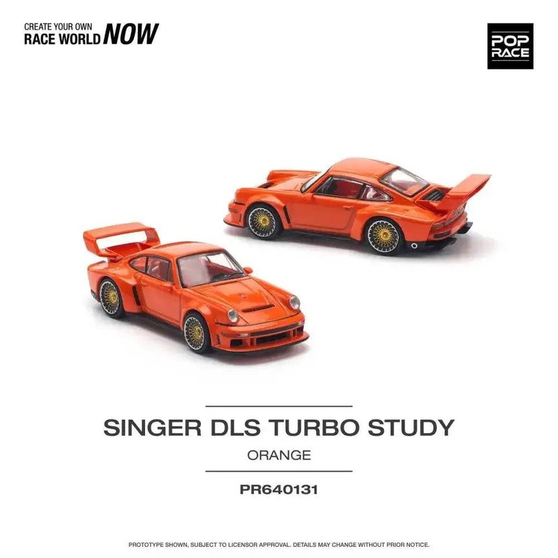 Pop Race 1:64 Porsche Singer DLS Turbo (TRACK) Orange