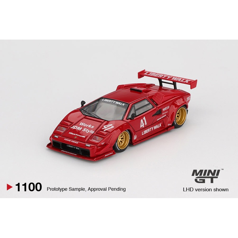 (PRE-ORDER) Mini GT 1:64 Lamborghini Countach LB-WORKS Red MGT01100-L
