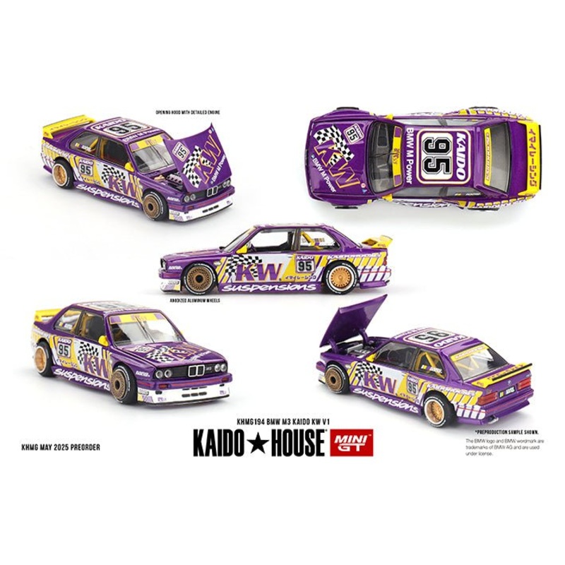 (PRE-ORDER) Mini GT x Kaido House 1:64 BMW M3 Kaido KW V1 KHMG194