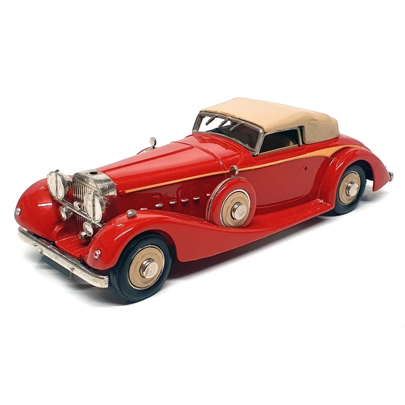 Western Models 1/43 Scale WMS20 – 1933 V12 Hispano Suiza 68 Saoutchik – Red