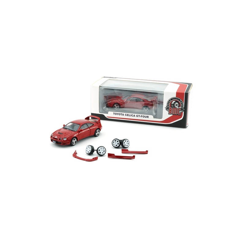 BM Creations 1:64 Toyota Celica GT Four, Red (RHD) With Bodykit