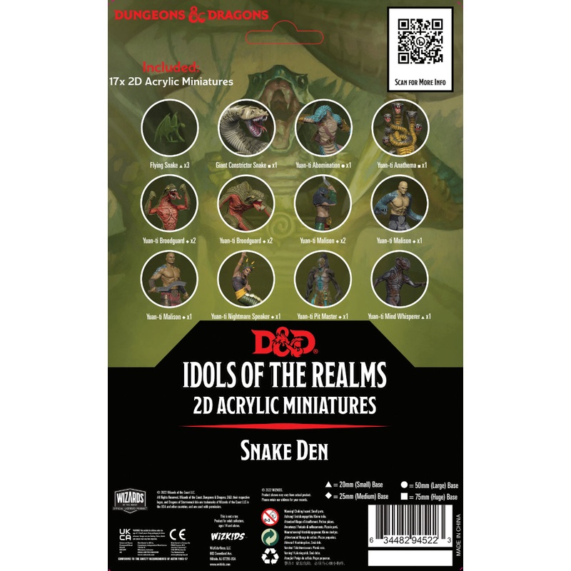 D&D Idols 2D Minis Scales And Tails Snake Den Set