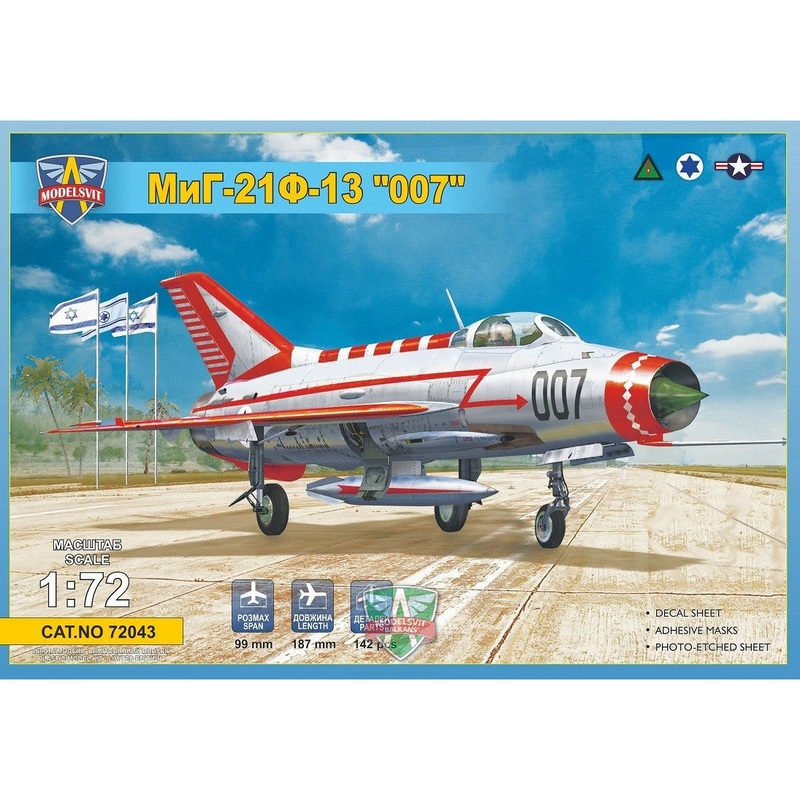 MiG-21F-13 ‘007’ 1/72 #72043 by Modelsvit