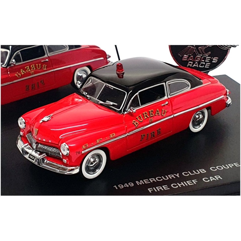 Universal Hobbies 1/43 Scale A52 – 1949 Mercury Club Coupe Fire Chief Car