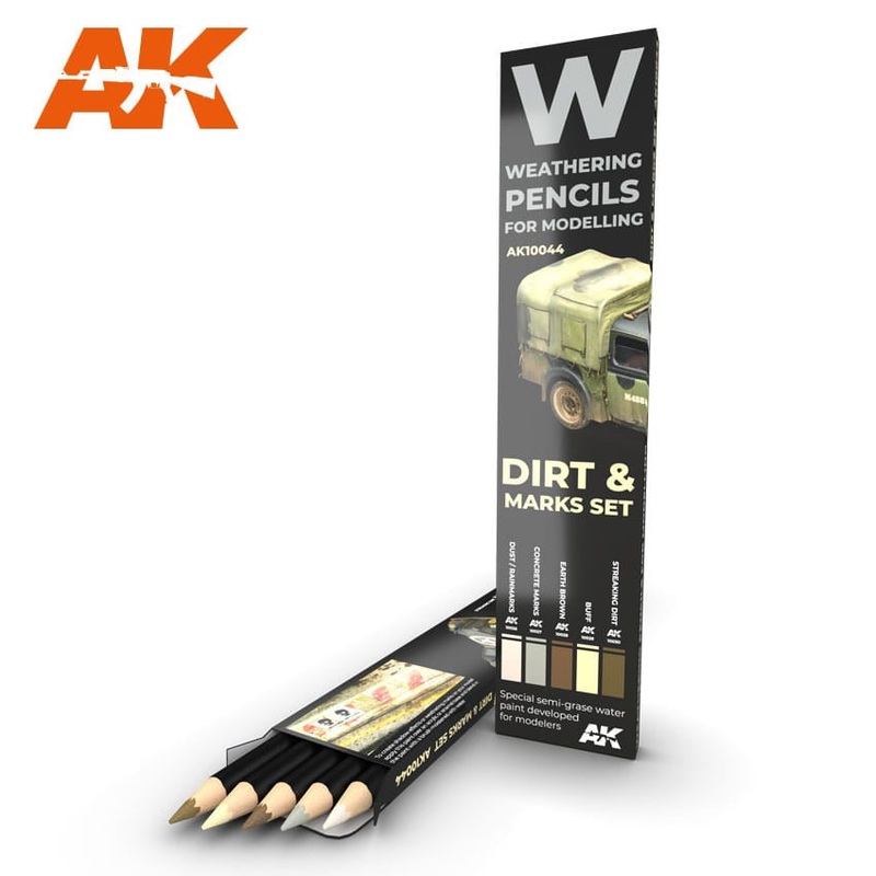 AK-10044 Watercolor Pencil Set – Dirt and Stains