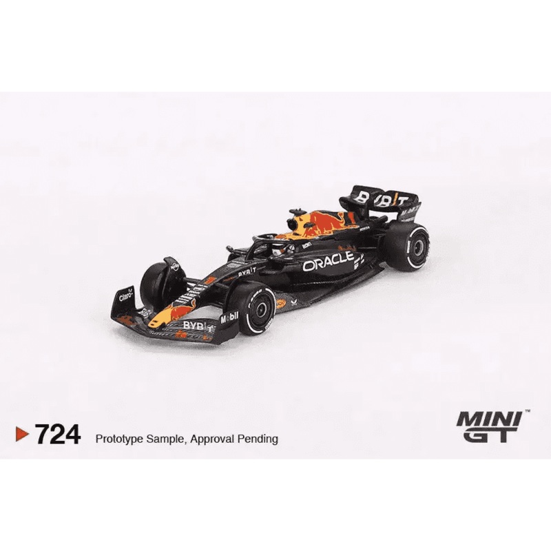 (PRE-ORDER) Mini GT 1:64 Oracle Red Bull Racing RB19 #1 Max Verstappen 2023 F1 2023 Bahrain GP Winner MGT00724-L