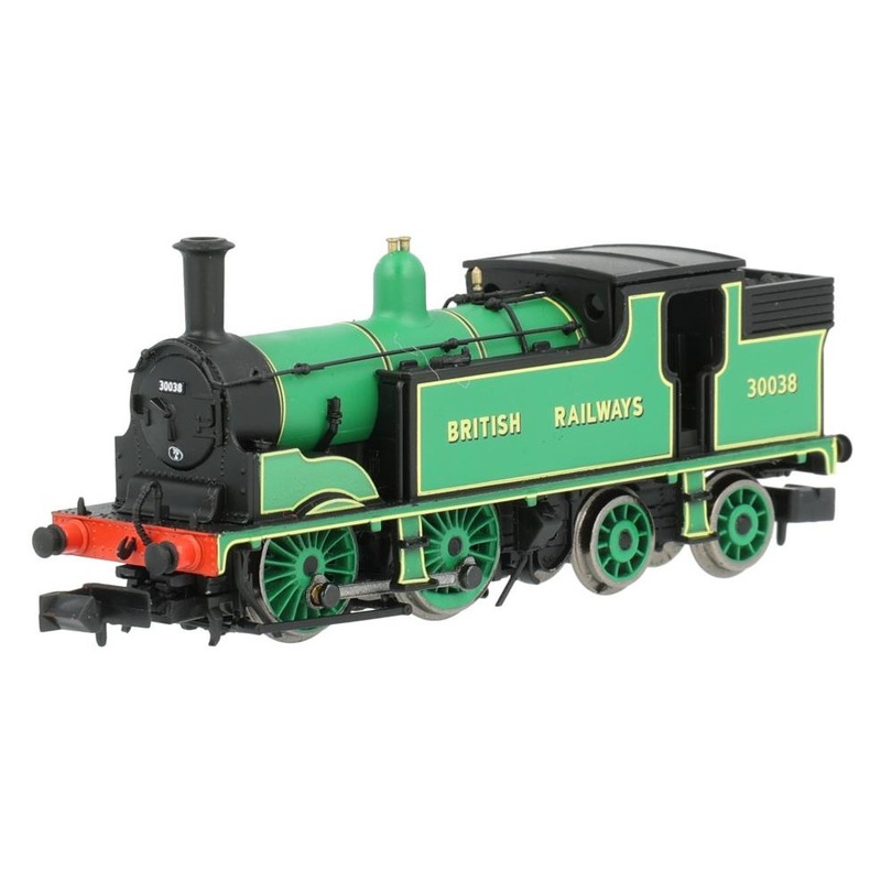 Steam locomotive M7 0-4-4T 30038 SR malachite green