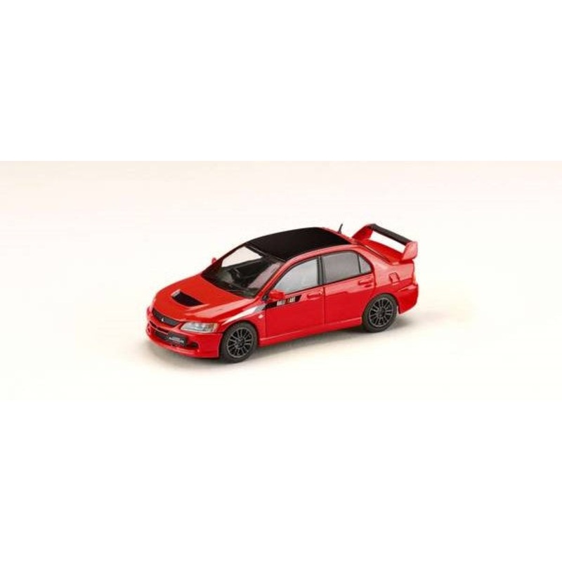 [ Back-order ] Hobby Japan HJ647054CR 1:64 MITSUBISHI LANCER EVOLUTION 9 MR GSR JDM Customized with Engine Display Model RED SOLID Diecast model car