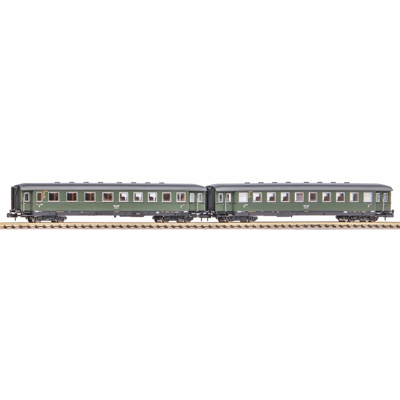 Passenger car set apron express train wagon 2nd / 3rd Kl and 3rd Kl DRB Ep.II 2-part
