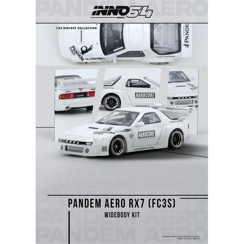 INNO64 1:64 Mazda RX7 (FC3S) PANDEM AERO Widebody Kit