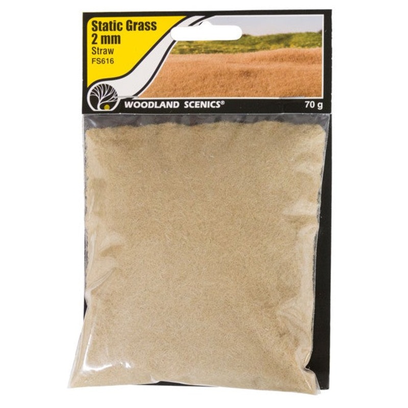 Woodland Scenics FS616 2mm Static Grass – Straw