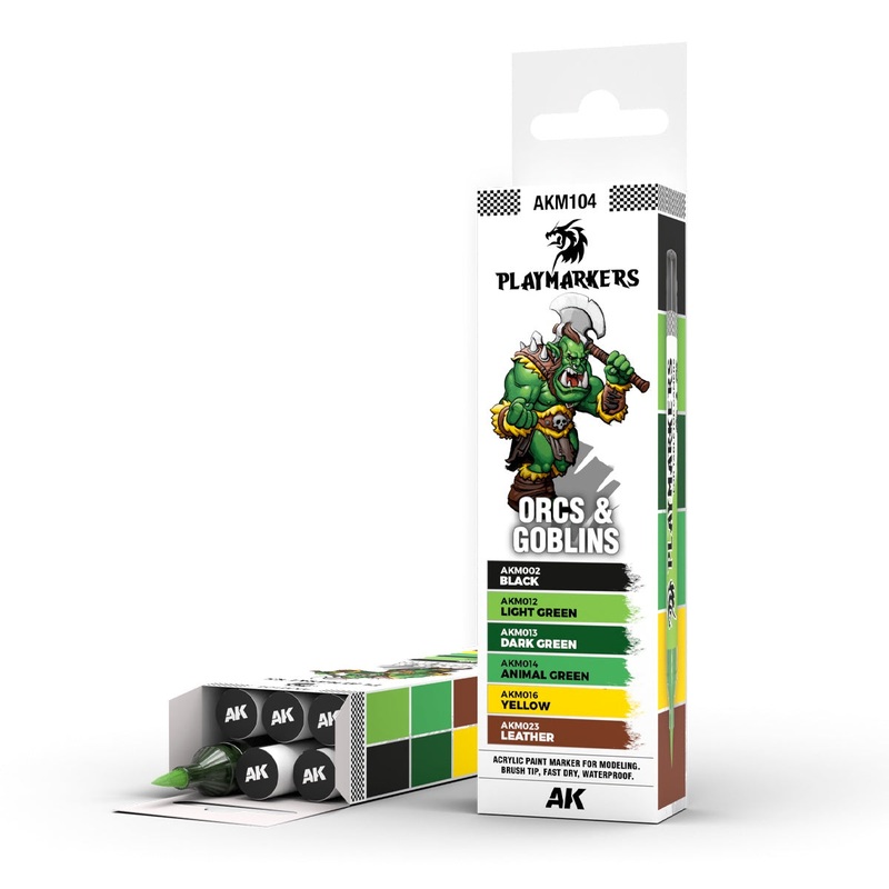 AK Interactive Playmarkers Set – Orcs & Goblins