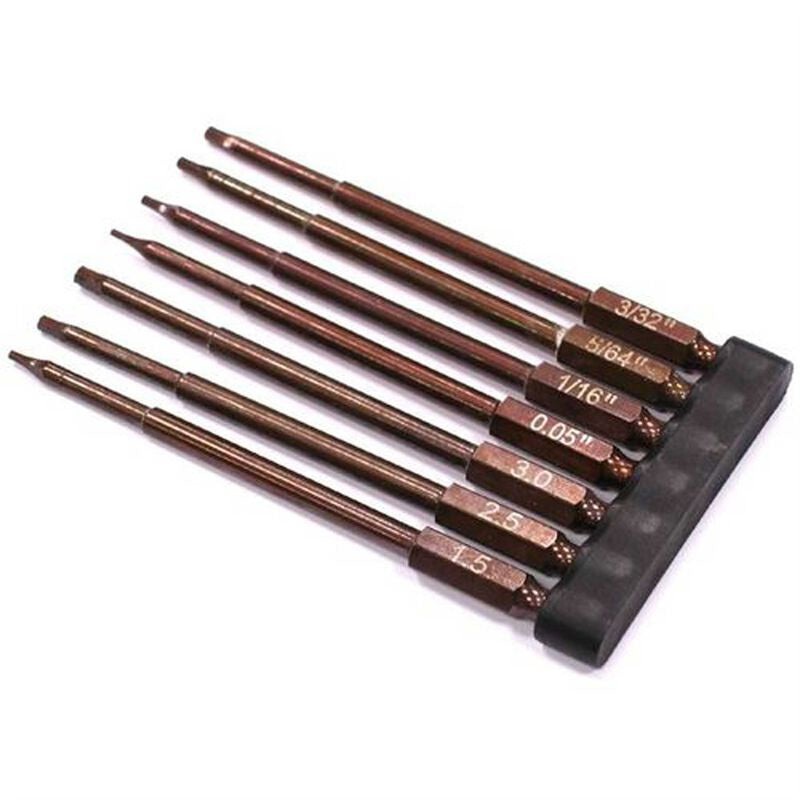 Hex Tips 1/4 Adapt(.05,1.5,1/16,5/64,2.5,3/32,3.0)