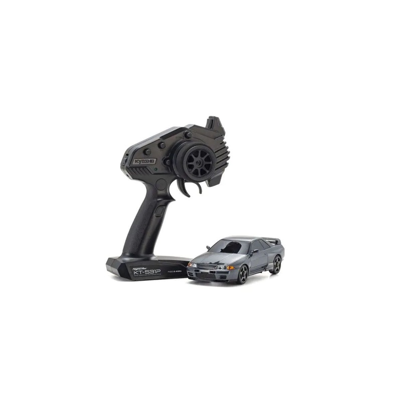 Kyosho MA-020 AWD Mini-Z 1/28 ReadySet w/Nissan Skyline GT-R Nismo (R32) Body (Gun Metal) w/KT-531P 2.4GHz Radio