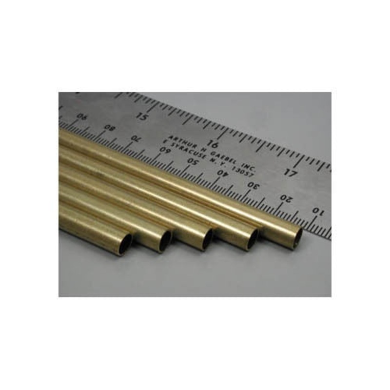K&S Round Brass Tube 3ft – 1/4 OD (1PC/Tube; 5 Tubes) Whole Pack KSE1149