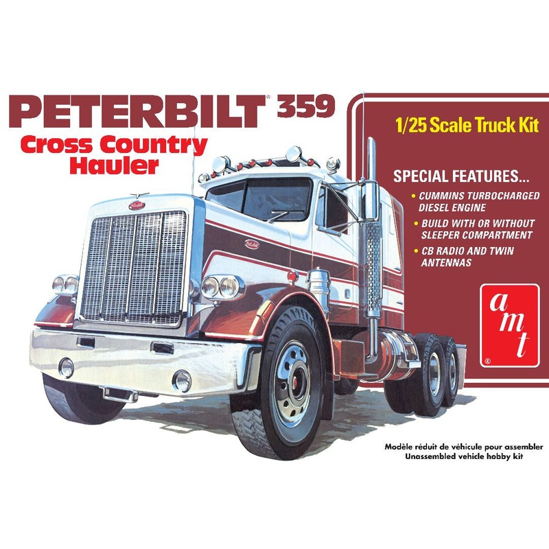Peterbilt 359 Cross Country Hauler 1/25 (Level 3) #1477 by AMT