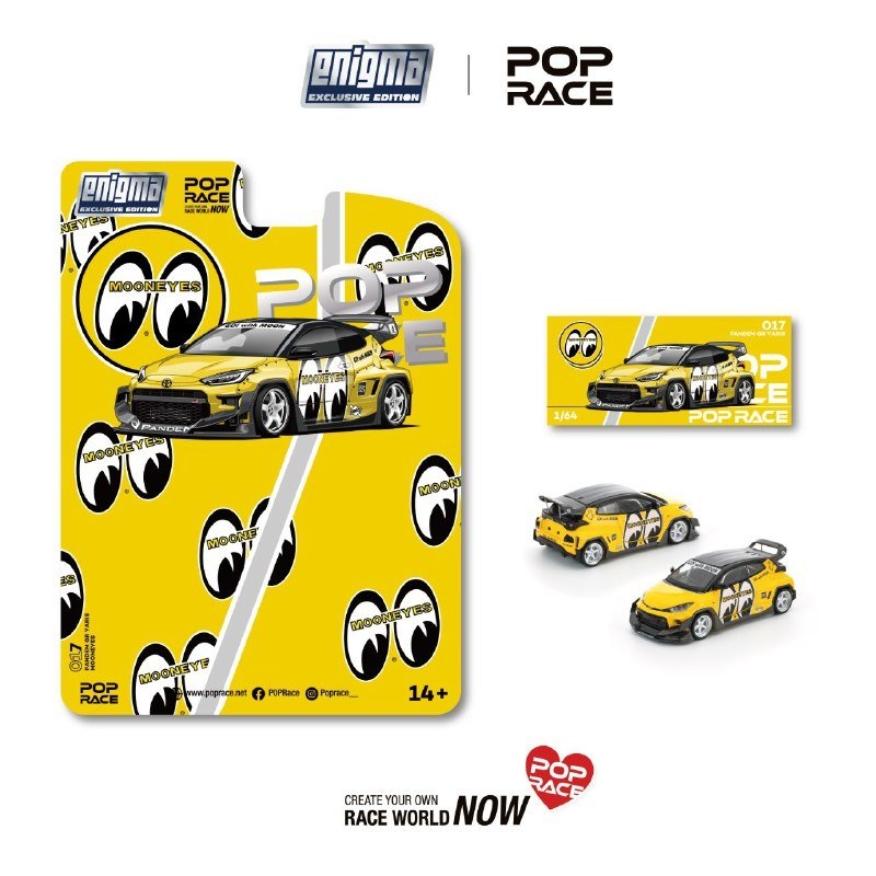 (PRE-ORDER) Pop Race x Enigma 1:64 Pandem Toyota GR Yaris Mooneyes
