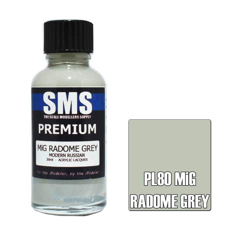 SMS Premium Lacquer – PL80 Mig Radome Grey