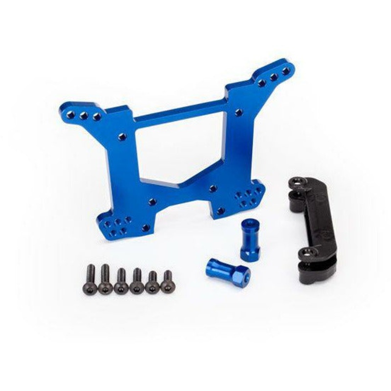 TRA6738X Shock Tower, Rear – Blue Aluminum