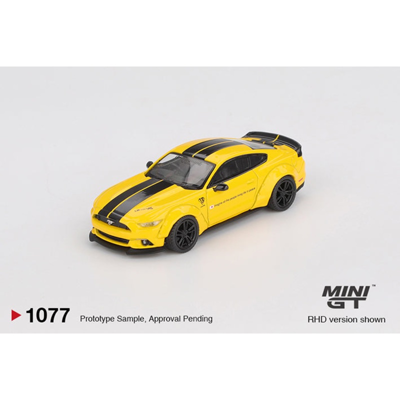 (PRE-ORDER) Mini GT 1:64 LB-WORKS FORD MUSTANG Triple Yellow MGT01077-R