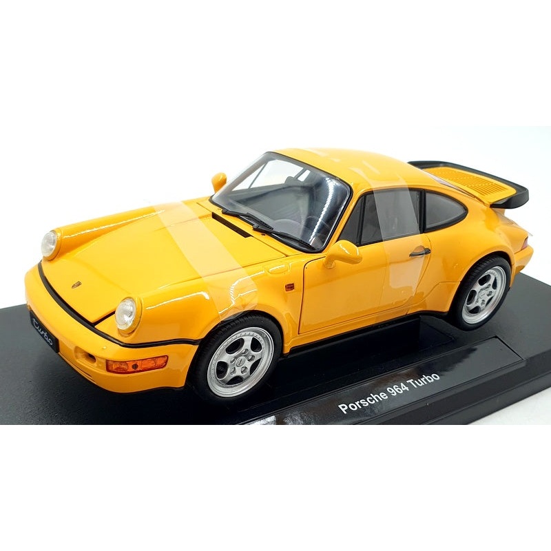 Welly 1/18 Scale Diecast 18026W – Porsche 964 Turbo – Yellow