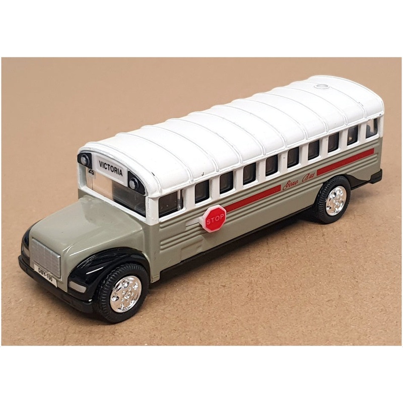 Alexsandro 13cm Long Diecast 10324 – Gozo Bus #25 Victoria – Grey/White