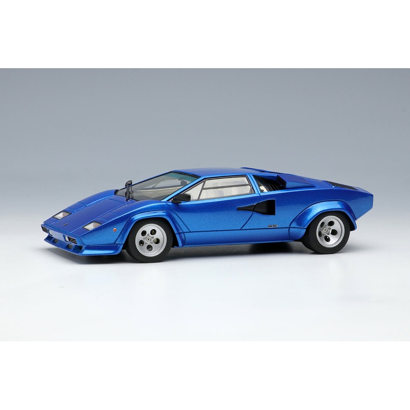 [ Back-order ] Make Up EIDOLON EM651A 1:43 Lamborghini Countach LP5000S 1982 Metallic Blue model car